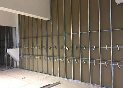 Modern home living room light steel keel renovation